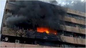 Fire breaks out in Vallabh Bhawan building